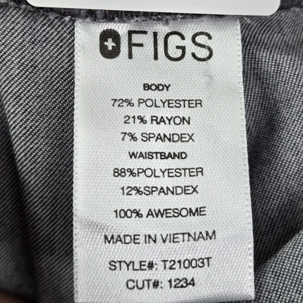 FIGS Women Scrub Pants XXL/T Gray Levingston Basic T21003T 32